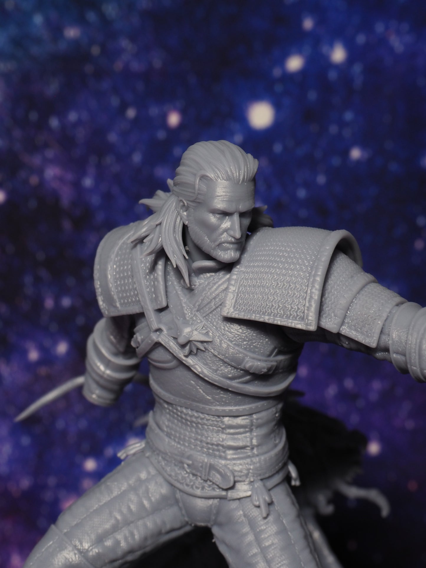 Geralt of Rivia Diorama Fullsize Statue (Unpainted)