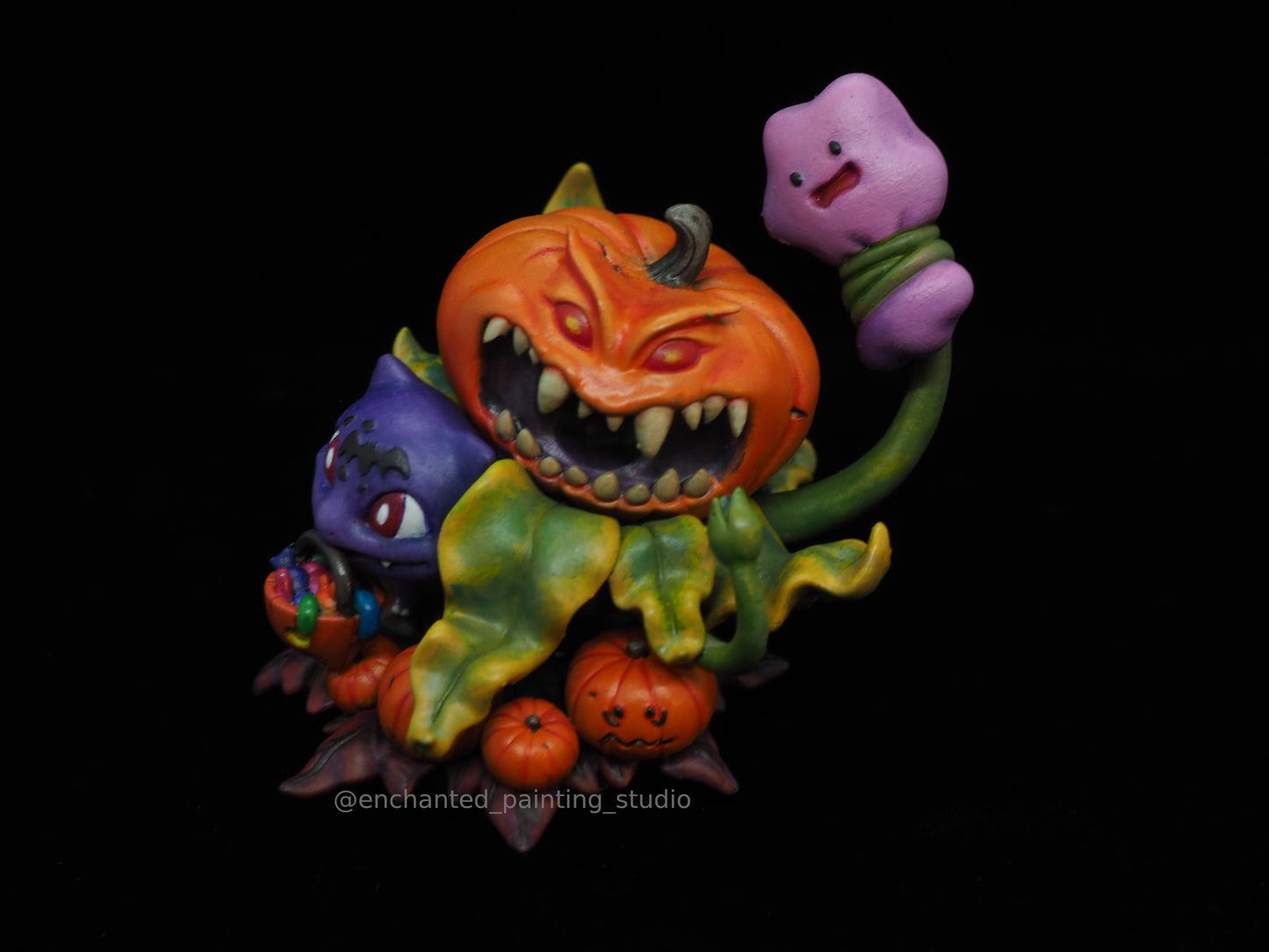 Chibi Halloween Flower Toad