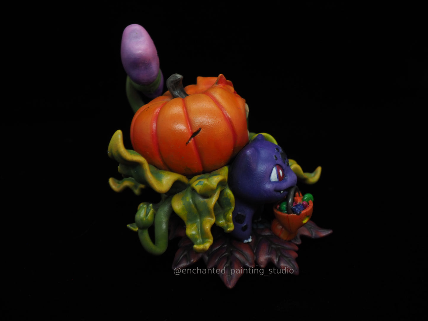 Chibi Halloween Flower Toad