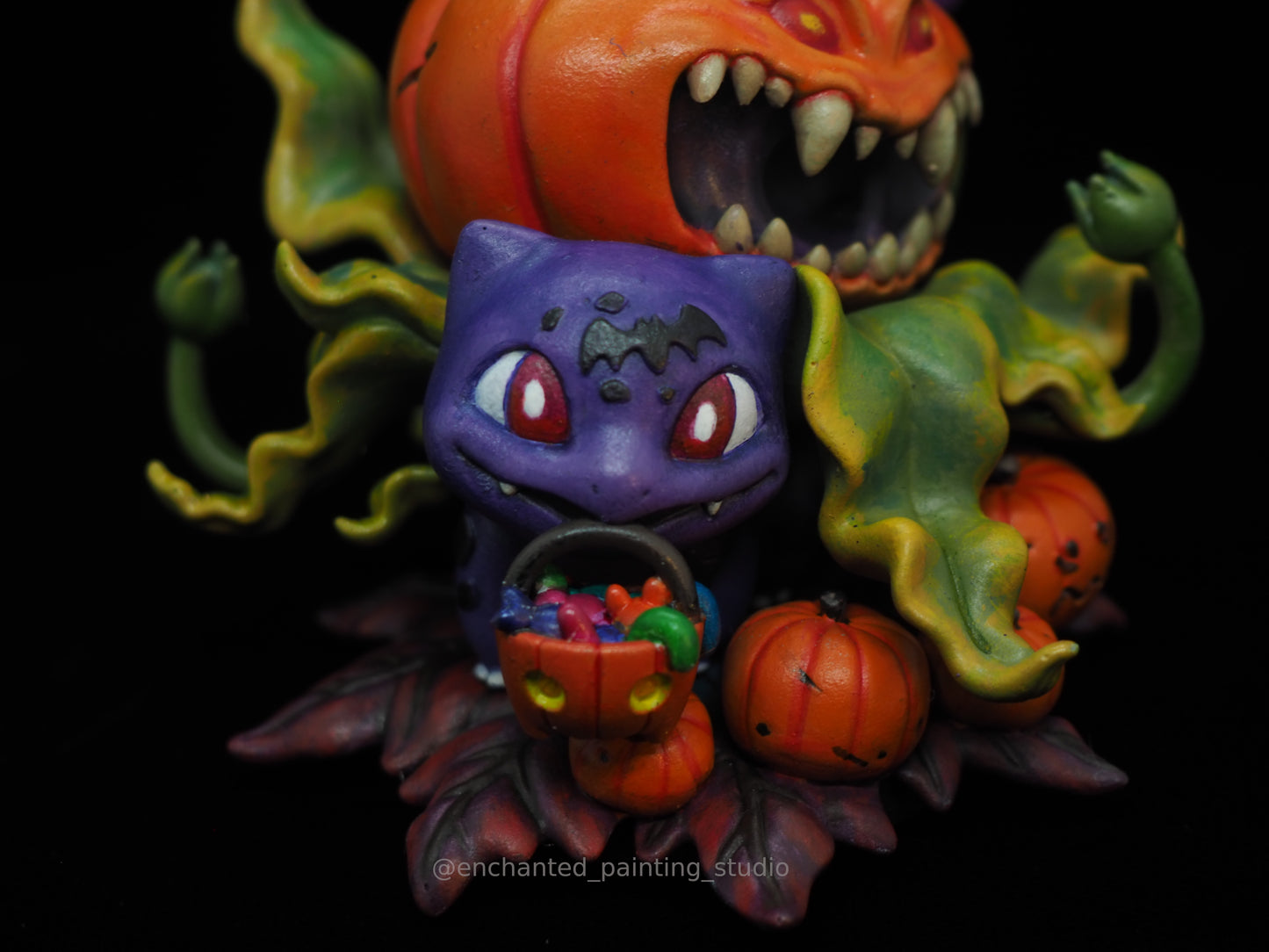 Chibi Halloween Flower Toad